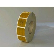 Fényvisszaverő csík szakaszos 5cm ponyvára sárga ALU E-jelzett 1m 3M